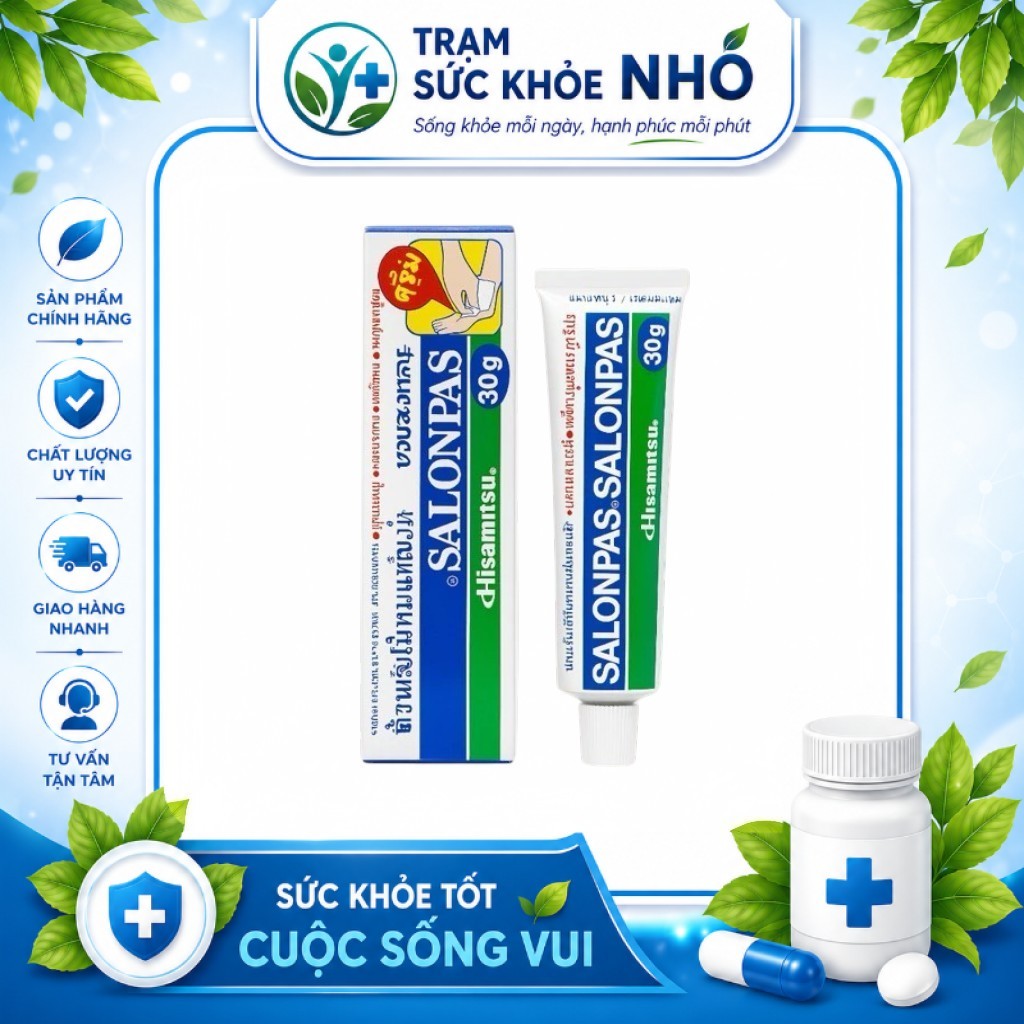 KEM XOA BÓP SALONPAS CREAM THÁI LAN 30G – HỖ TRỢ GIẢM ĐAU NHỨC CƠ KHỚP