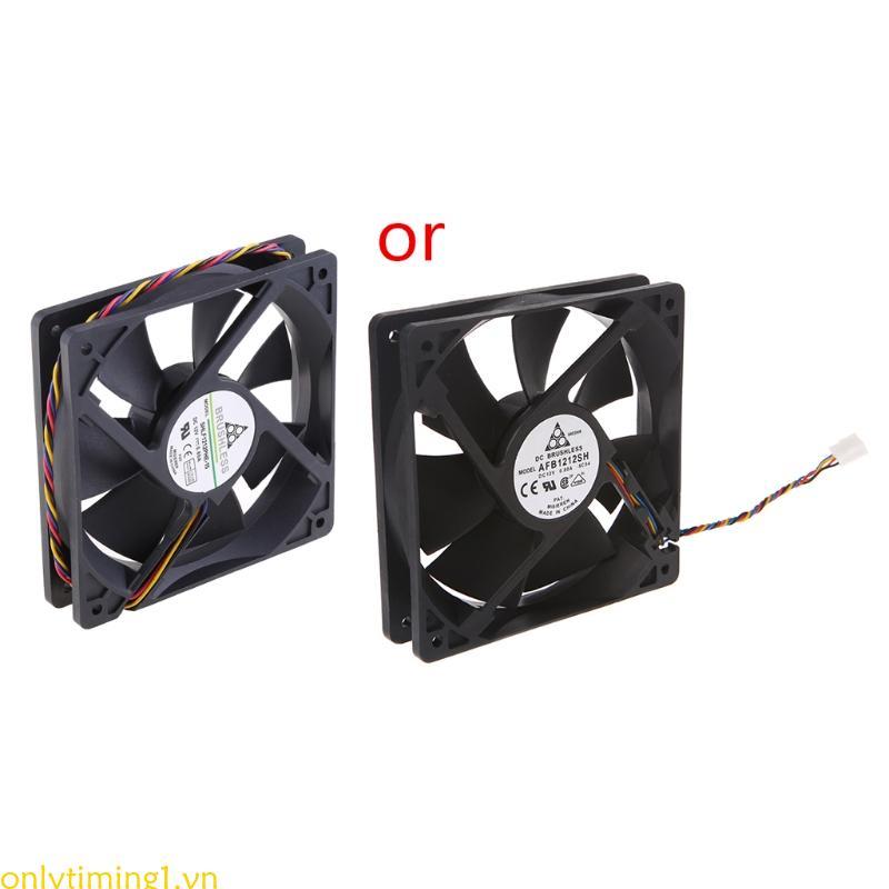 Onlytiming1 Vòng bi quạt làm mát CPU 12025 12V 0 8A 12cm 4400RPM Model AFB1212SH Quạt làm mát yên tĩ