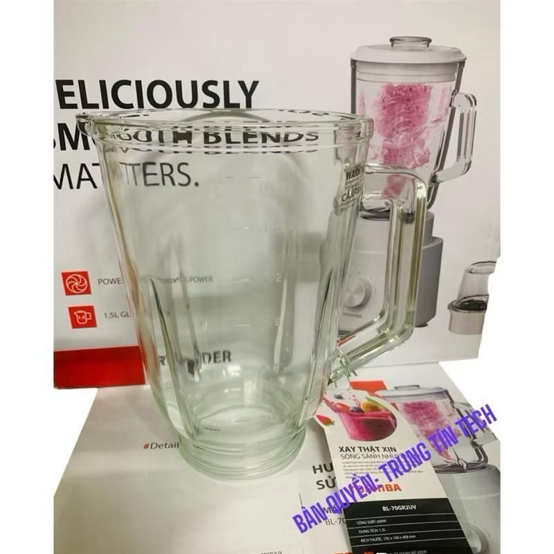 PHỤ KIỆN của máy xay sinh tố BL-70GR2UV BL-70GR1UV 600W Cối thuỷ tinh - đế dao khô - cối xay thịt - 
