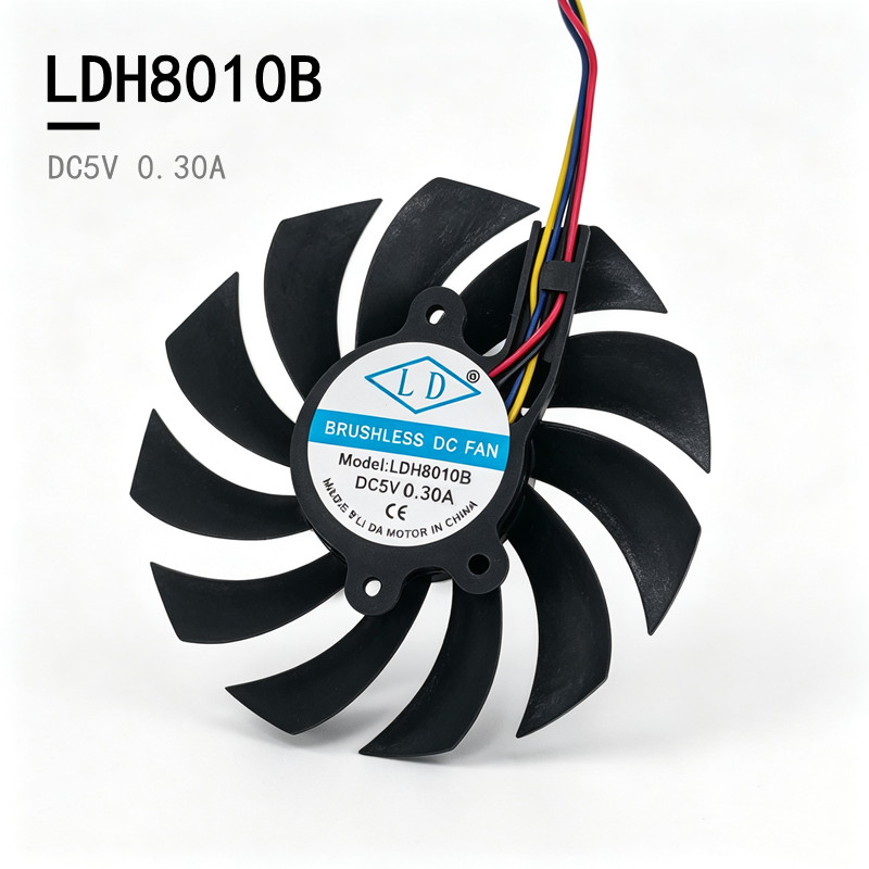 Quạt Làm Mát Thích Hợp Cho LDH8010B 5V 12V Đường Kính 7.5cmOPS Quạt Tản Nhiệt Tất Cả Trong Một LDH80