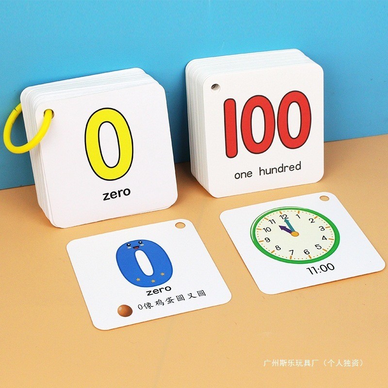 Mẫu Giáo Cho Bé Thẻ Số Trẻ Em 0 Đến 1-10 Đến 100 Giáo Dục Sớm Nhận Thức Mầm Non Học Nhận Dạng Thẻ Số