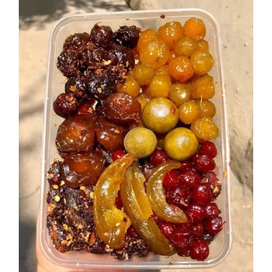 (BONSHOP2017) HỘP 500G Ô MAI MIX 9-10 VỊ Ô MAI TRUYỀN THỐNG CHUA CAY MẶN NGỌT HOT