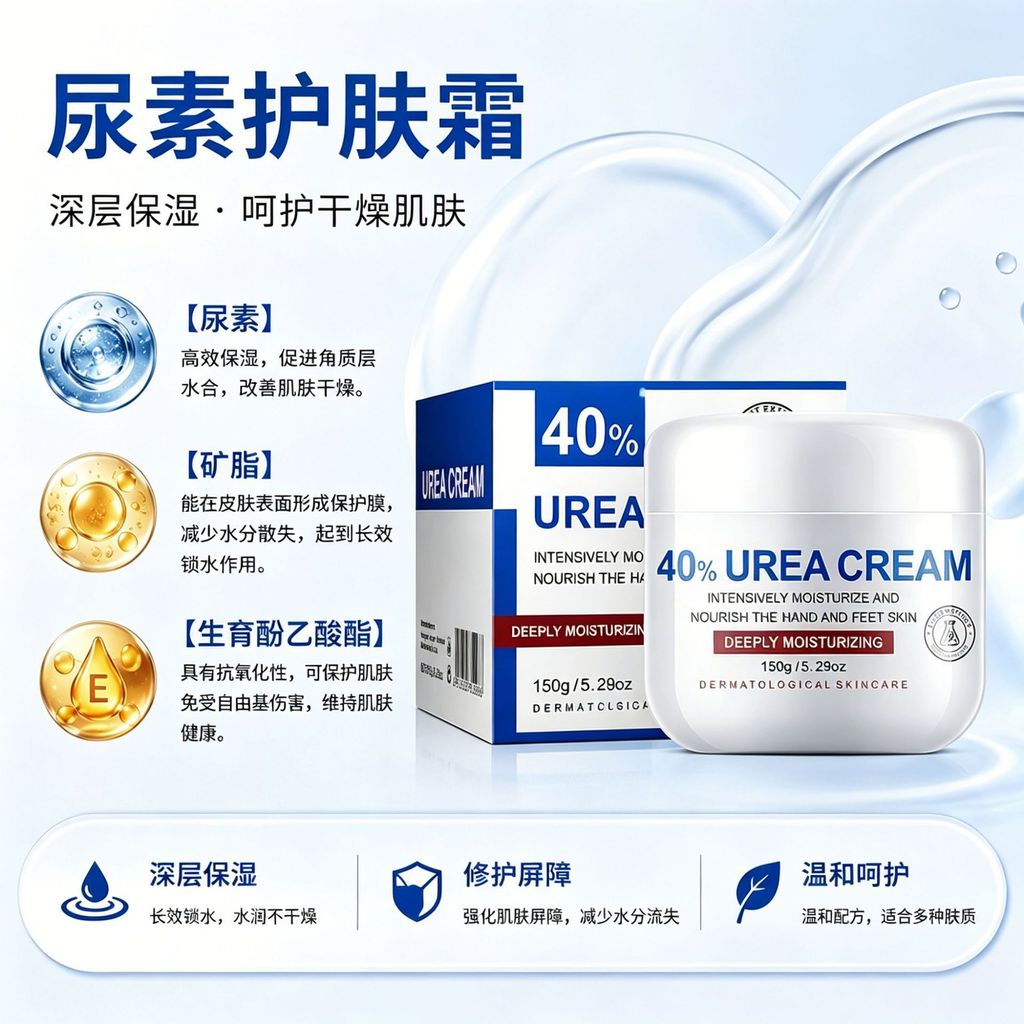 Vitamin e Urea cream urea40% kem Sửa chữa Kem dưỡng ẩm Dưỡng ẩm Làm dịu Kem dưỡng ẩm20260720