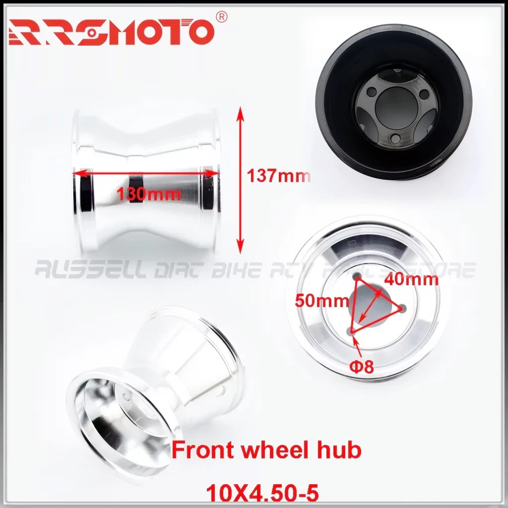 5 inch Go Karting Phụ kiện Alu Hợp kim Bánh xe Vành 10x4.50-5 Gokart Racing Golf Buggy Drift Slick T