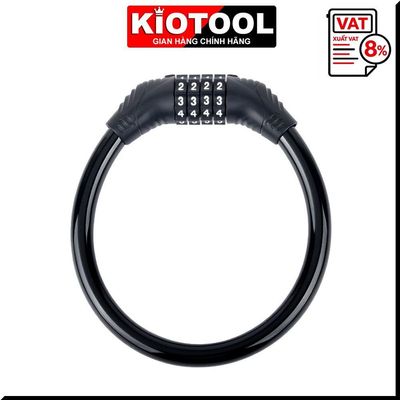 Khóa xe đạp mật khẩu 4 số Kiotool nhỏ gọn chắc chắn treo yên xe