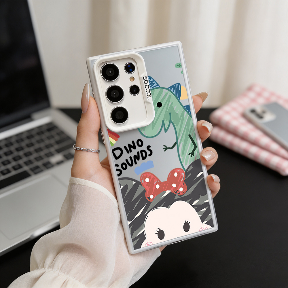 Ốp Lưng Samsung Khủng Long Dễ Thương Nhám,Dễ Thương Cho Samsung A16,Galaxy A07,S25 Ultra,15,13 Pro M