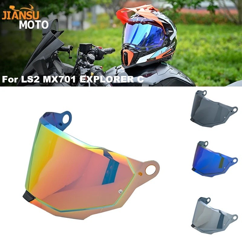 MX701 Dành Cho LS2 EXPLORER C Motocross Có Thể Tháo Rời Rally Off-Road Capacetes De Moto Casco Repla