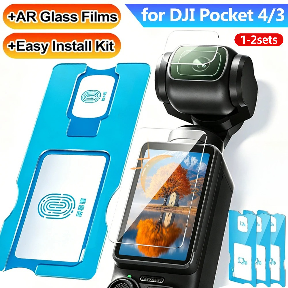 1-2 Bộ Dành Cho DJI Osmo Pocket2 Pocket3/4 HD Kính Bảo Vệ Màn Hình LCD Camera Cho DJI Osmo Pocket 2 