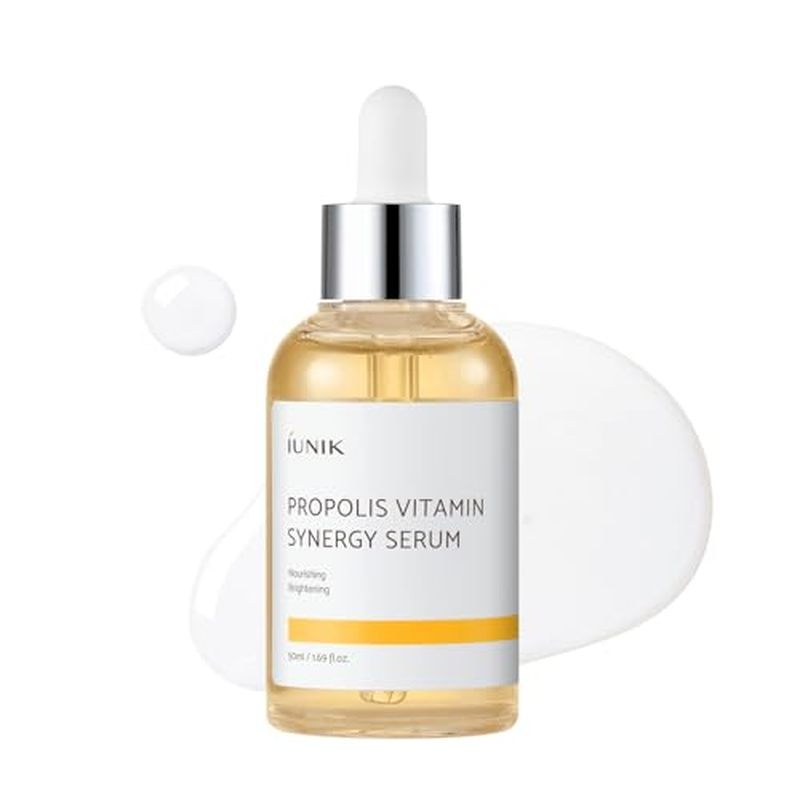 IUNIK Propolis Vitamin Synergy Serum – Glow Skin Booster 1.69 fl oz | Serum Vitamin C để nuôi dưỡng 
