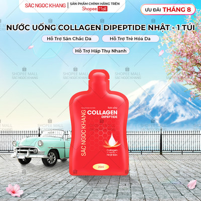 1 Túi Nước Uống Đẹp Da Collagen Dipeptide Sắc Ngọc Khang giúp trẻ hóa làn da - săn chắc và sáng mịn 20ml