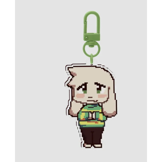 Asriel Pixel Art Keychain Mua Decor Shop r