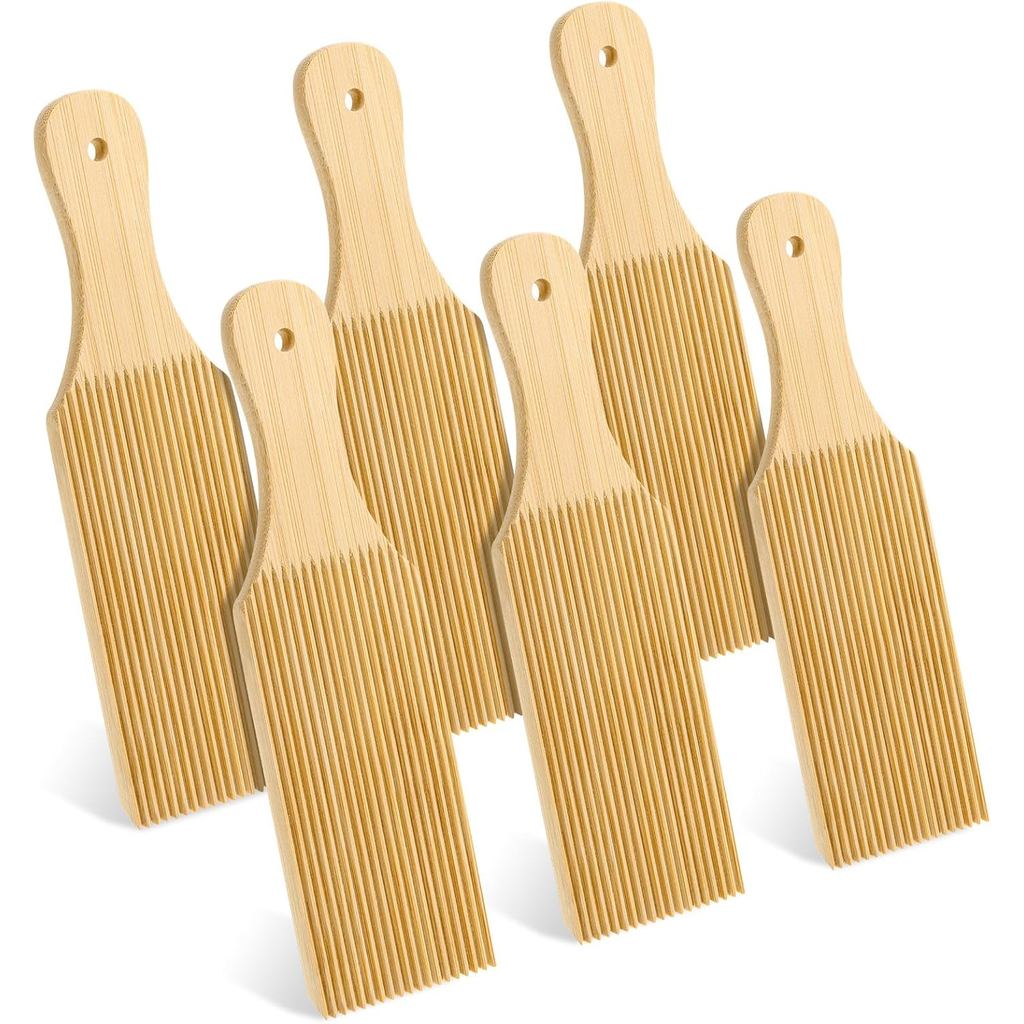 6 Chiếc Gnocchi Board Gỗ, 9.4 X 2.7 Inch Pasta Board Cavatelli Pasta Maker Gnocchi Maker Pastas Định