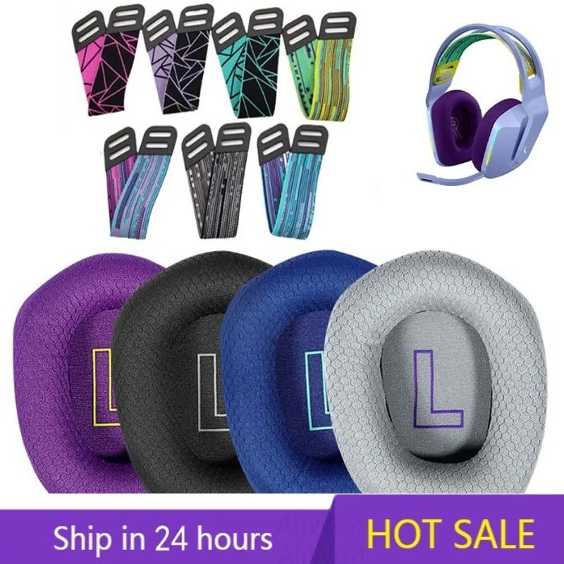 HWD g733 earpads Replacement Earphone Earpads Covers for Logitech G733 Headphones Ear pads Headband 