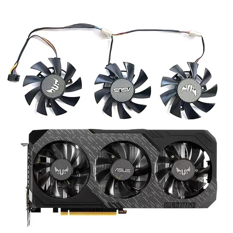 Mới 75MM FD8015U12D GTX1660 RX5700 RX5700XT Dành Cho ASUS GTX 1660Ti 1660super RX 5700 XT TUF X3 OC