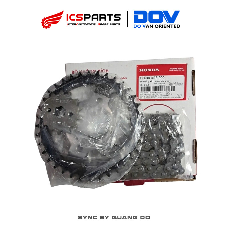 Bộ Nhông Xích (NSD) Honda Wave Alpha Nhỏ, Wave Zx (H0640Krs900)