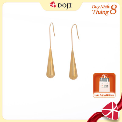 Hoa Tai nữ mạ vàng cao cấp, thiết kế đơn giản, thích hợp đi làm đi tiệc đi chơi Nova Drop - DOJI
