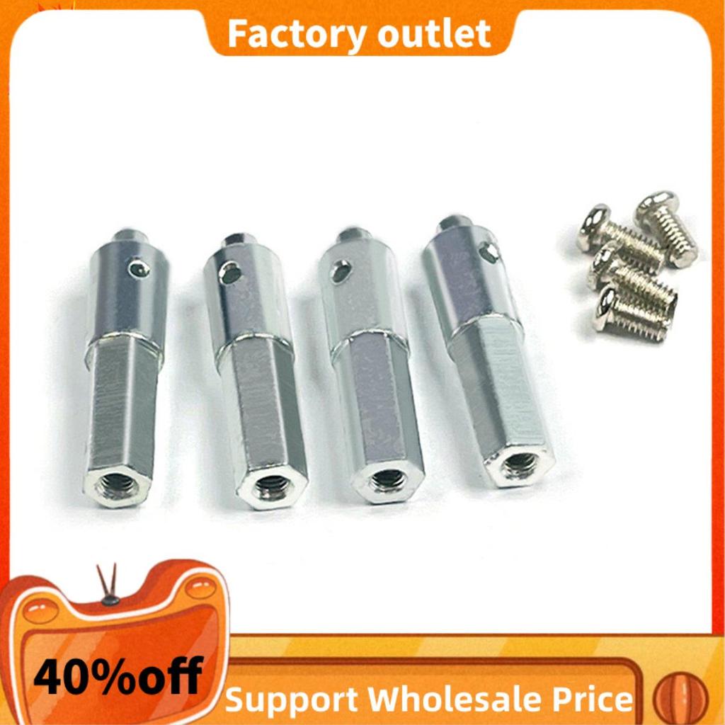 4 Cái LD-P06 Cổng Kim Loại Trục Trục Lục Giác Adapter Cho LDRC LD-P06 LD P06 Unimog 1 / 12 RC Xe Tải