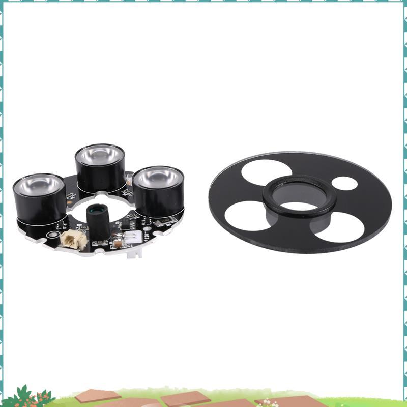 3 mảng IR led Spot Light Hồng ngoại 3x Bảng LED IR cho camera quan sát tầm nhìn ban đêm (đường kính 