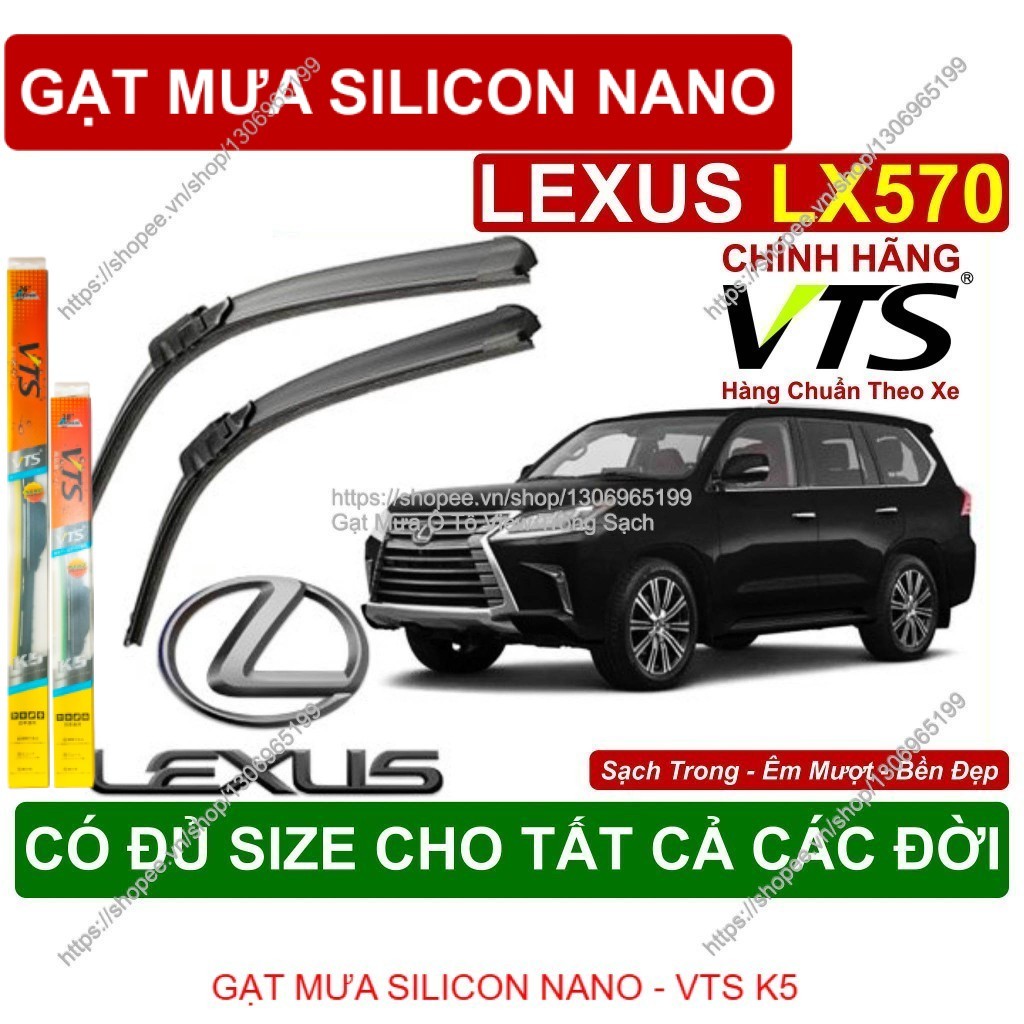 K5, Gạt Mưa Kính Lái Lexus LX570, Cặp Gạt Mưa Kính Lái Cho Các Dòng Xe Lexus LX570, Có Đủ Size Cho C