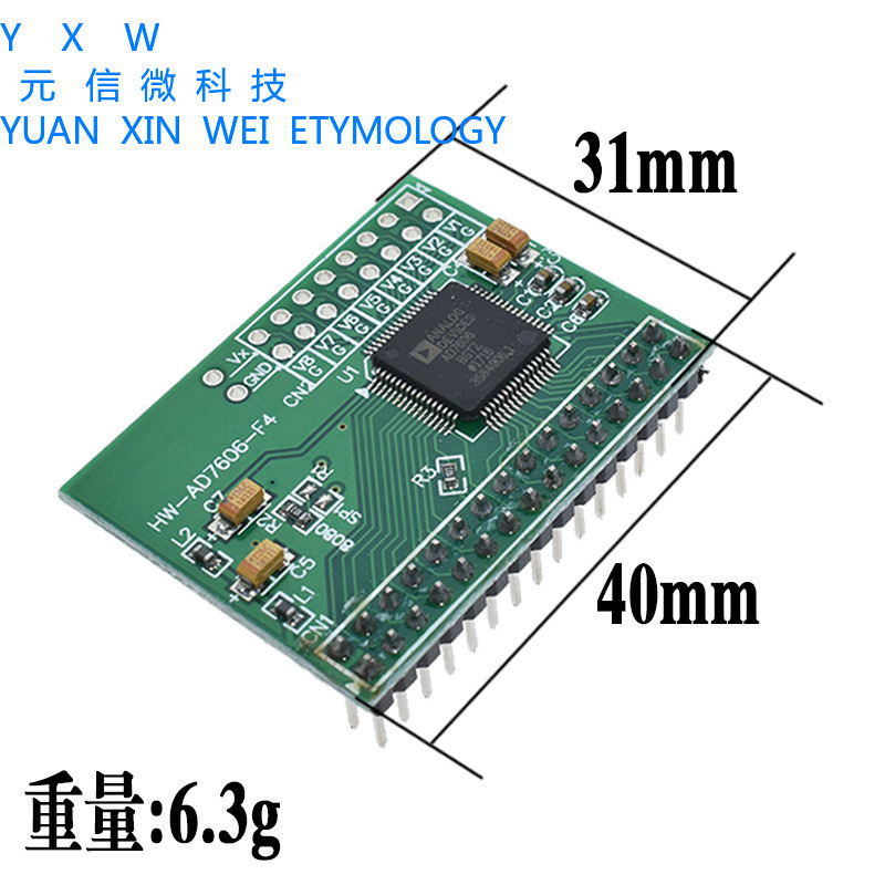 Mô-đun thu thập dữ liệu AD7606 Mô-đun lấy mẫu đồng bộ 8 kênh ADC 16-Bit Mô-đun 200KHz
