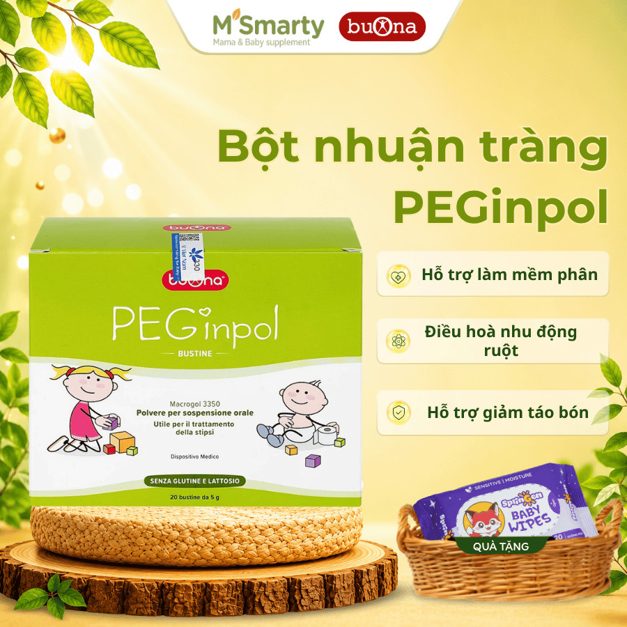 Bột nhuận tràng cho bé PEGinpol Buona