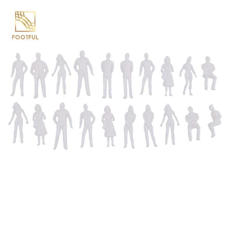 Gói 20 Chưa Sơn 1: 50 Thu Nhỏ Diorama People Nhân Vật Little People Kit