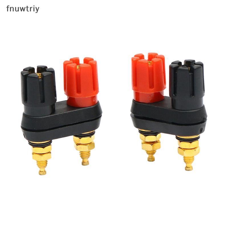 [fnuwtriy] Loa Banana Plug Terminal Connector Banana Soet Dual Female Banana Plug Cho Loa Khuếch Đại