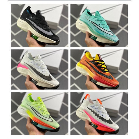 NK Air Zoom Alphafly NEXT% XHU Giày chạy bộ Marathon lưới thoáng khí siêu nhẹ ngoài trời.