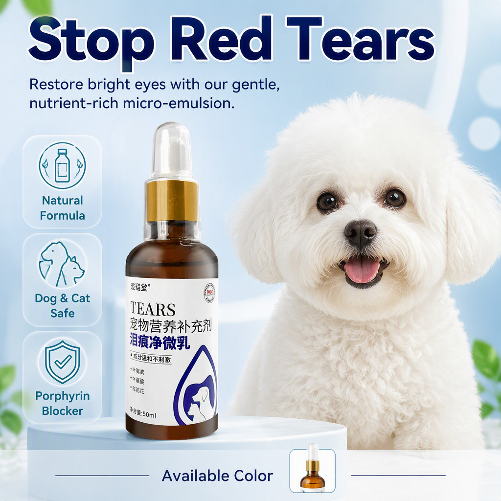 Pet Tear Stain Remover Oral Liquid Dog Cat Formula 50ml