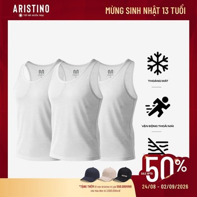 [Combo 3] INSIDEMEN Áo Ba Lỗ Tanktop Nam ITL001EXP03 100% Cotton Mềm Mại Thoáng Mát Thấm Hút Mồ Hôi
