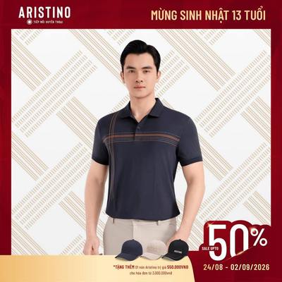 Polo nam ngắn tay ARISTINO slim fit khỏe khoắn, trẻ trung APS052S3