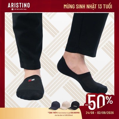 Bộ 3 Tất nam giày lười cổ ngắn cao cấp Aristino Bizmen - BSC004EDP03