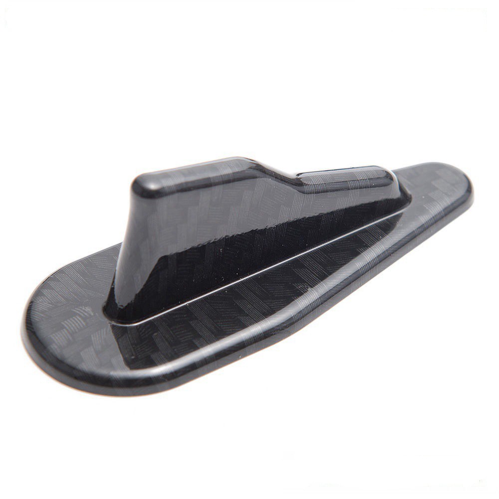 Premium-Universal EVO Style Shark Fin Roof Spoiler ABS Kết cấu sợi Carbon / Đen bóng, Vỏ tạo kiểu ô 