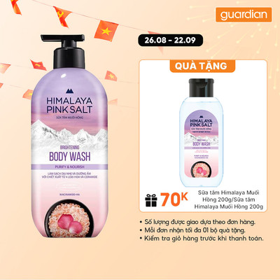Sữa Tắm Muối Hồng Làm Sạch Và Dưỡng Ẩm Làn Da Himalaya Pink Salt Body Wash Purify & Nourish 500gr