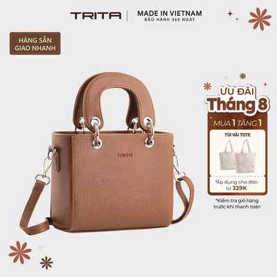 Túi Trita (Thời trang nữ quai bản to phối khoen kim loại cỡ nhỏ - Túi xách da RTX24) Bagsmart