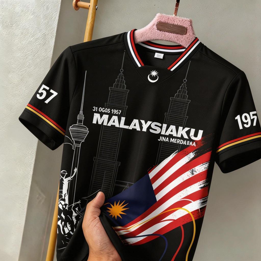 Áo Polo Cổ T Ngược Cho Malaysia Ngày Quốc khánh thứ 69 2026 Malaysia In Cờ Malaysia Ngày Quốc khánh 