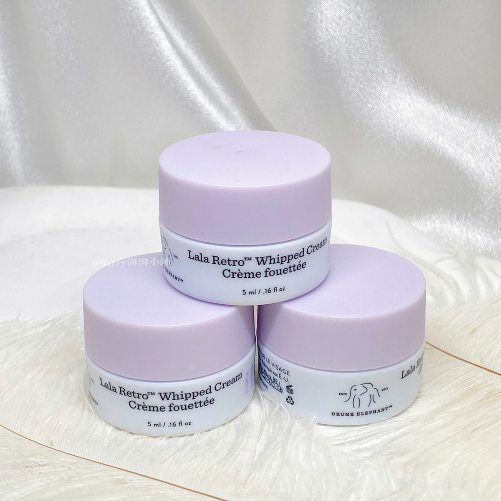 Beauty Ready Stock Drunk Elephant Drunk Elephant lala Retro Kem dưỡng ẩm sữa tươi 5ml Dưỡng ẩm