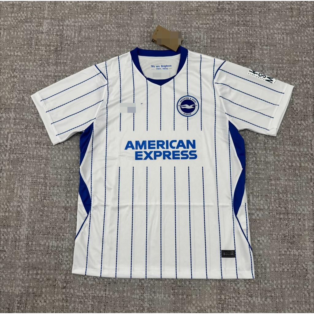 Mới 2627 Brighton phiên bản người hâm mộ bóng đá áo thun ngắn tay AAA + S-4XL