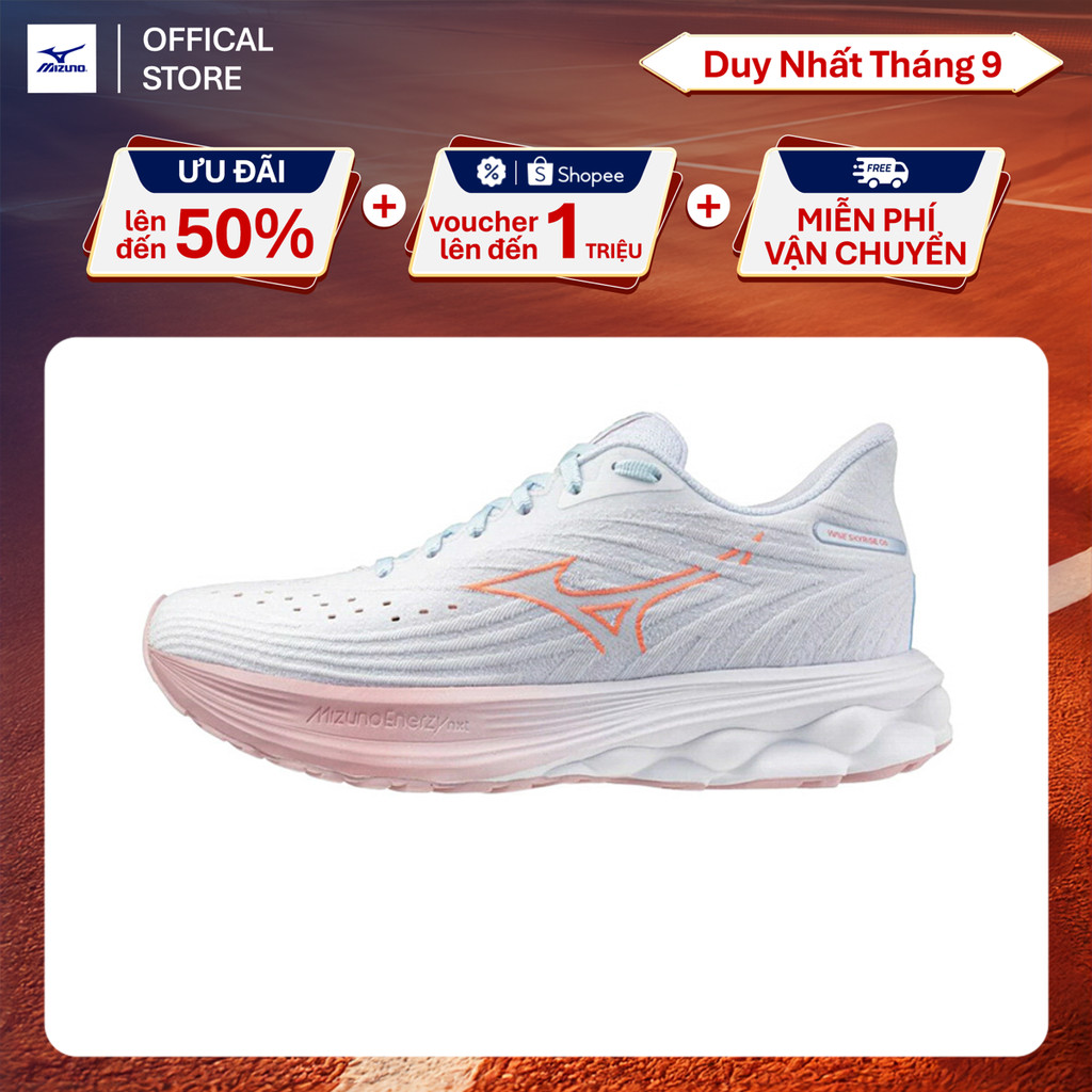 Giày Chạy Bộ Nữ Mizuno Wave Skyrise 6 - Trắng - J1GD250974