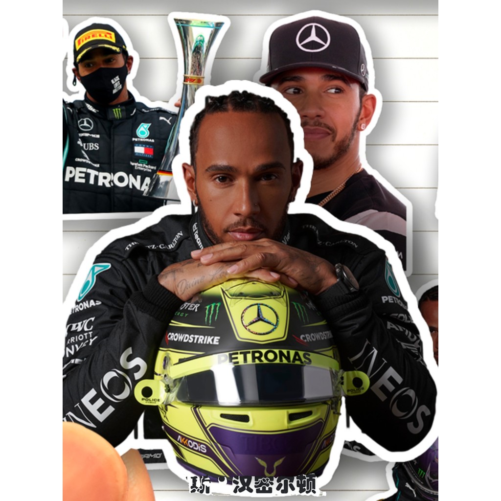LewisHamilton Sticker HD Chống Nước F1 Racer LewisHamilton Sổ Tay Trang Trí Nhãn Dán