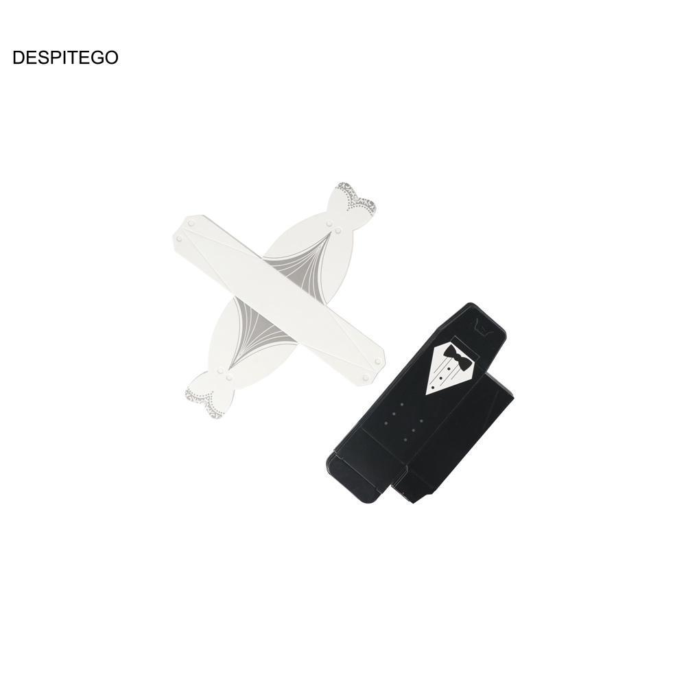 DESPITEGO Ủng Hộ Quà Tặng Mới Tuxedo Dress Case Groom Bridal