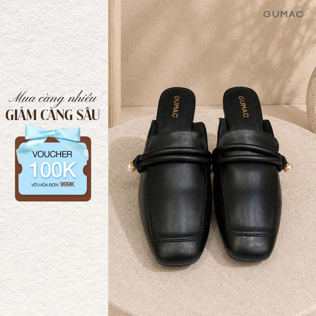 Dép Sục Nữ Phối Hạt Châu Thời Trang GUMAC GG04092