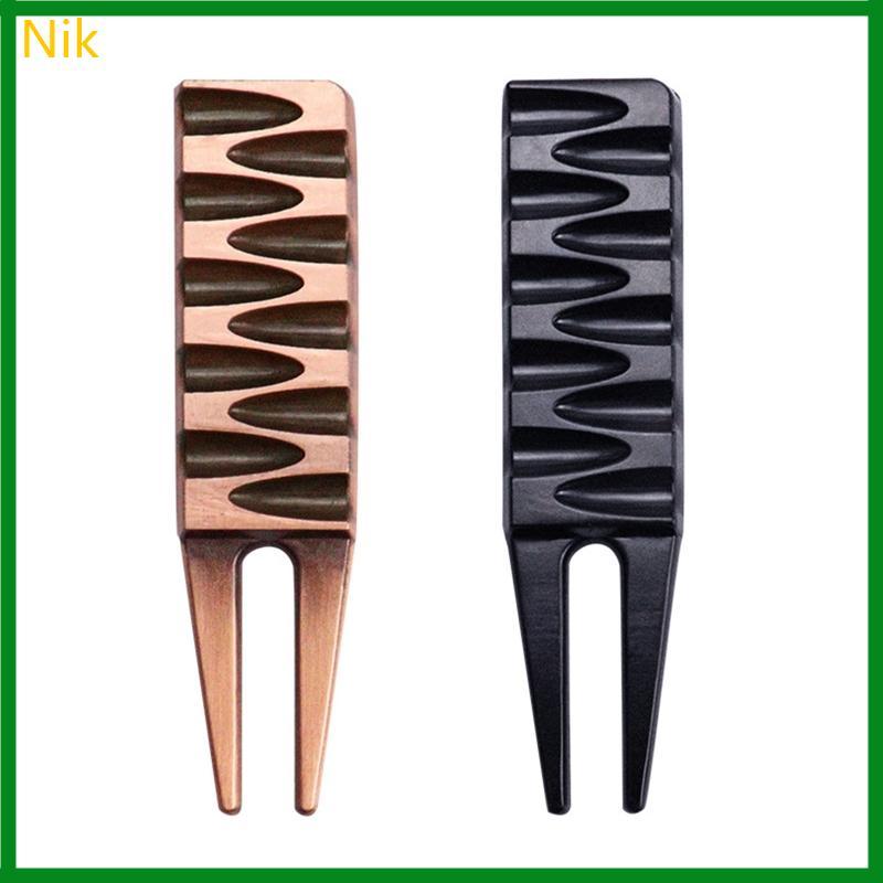 Nik Golf Divot Tool Golf Divot Marker Pitch Groove Cleaner Golf Putting Green Fork