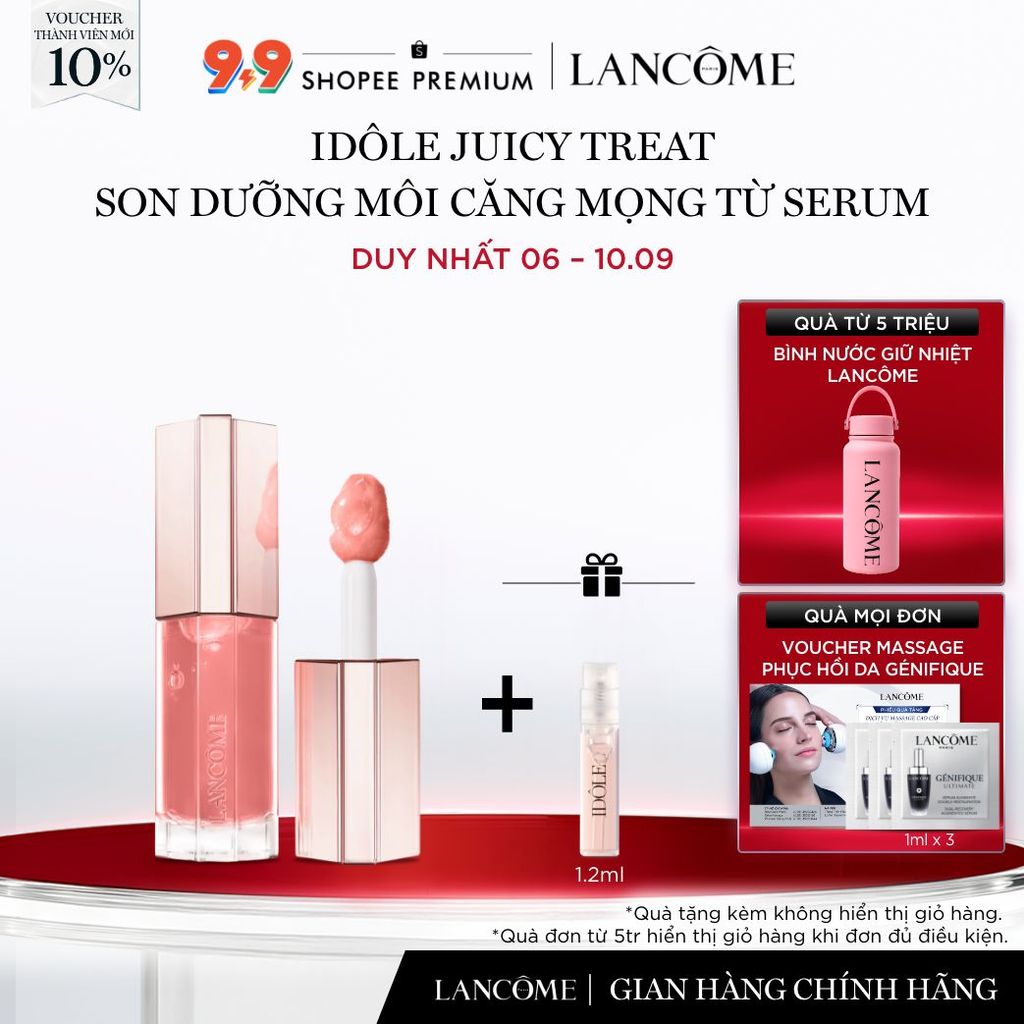 Son Dưỡng Môi Căng Mọng Từ Serum Lancome Idole Juicytreat