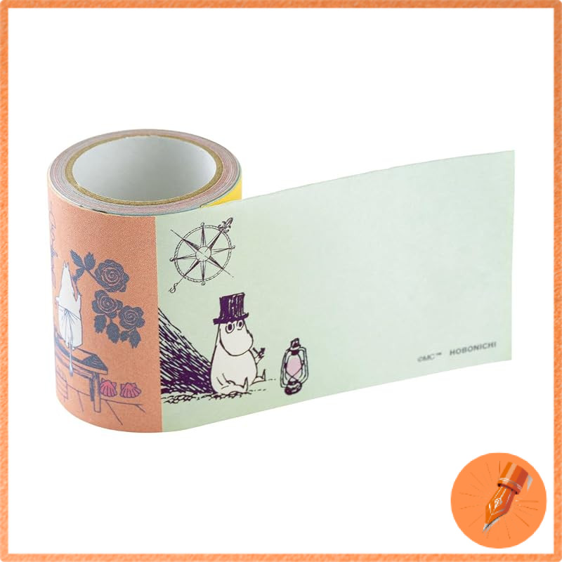 Hobonichi Techo Moomin / Roll Sticky Notes Moomin Family's Island Life