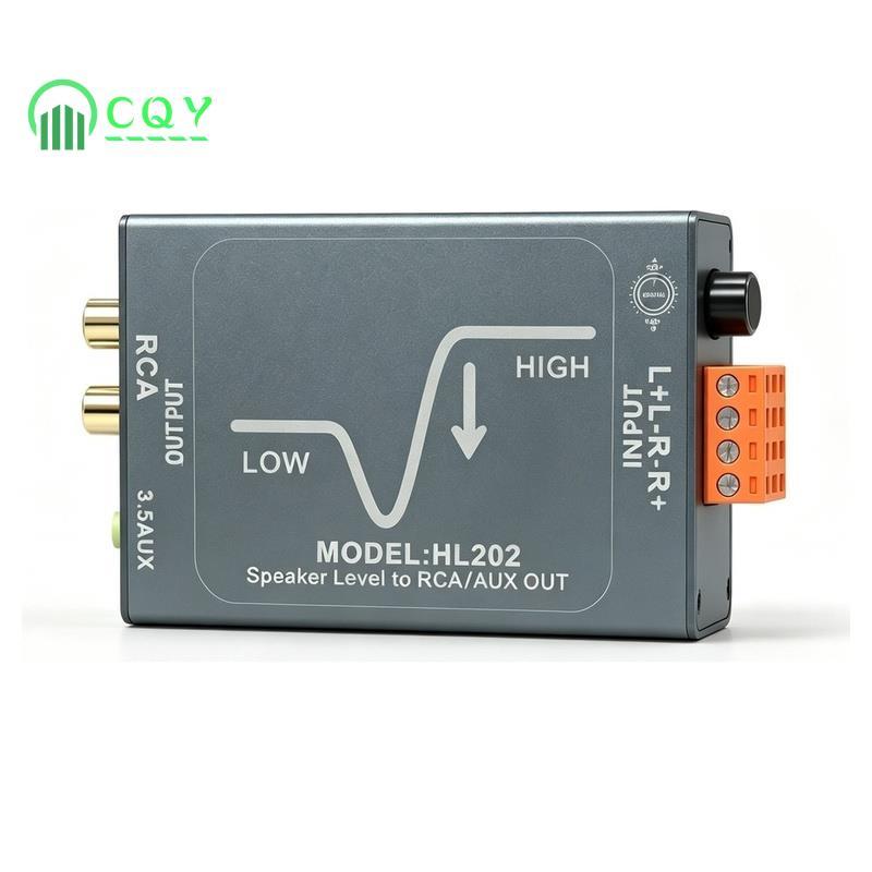 Bộ suy giảm cách ly thụ động Mức loa sang Bộ chuyển đổi Aux 3,5mm Bộ khuếch đại công suất 20Hz-20KHz