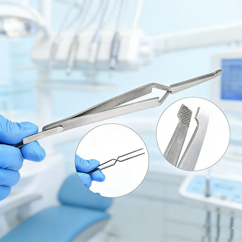 Nhíp Nha Khoa Nhíp Giấy Tắc Nhíp Posterior Ống Buccal Liên Kết Giá Đỡ Nha Sĩ Placer