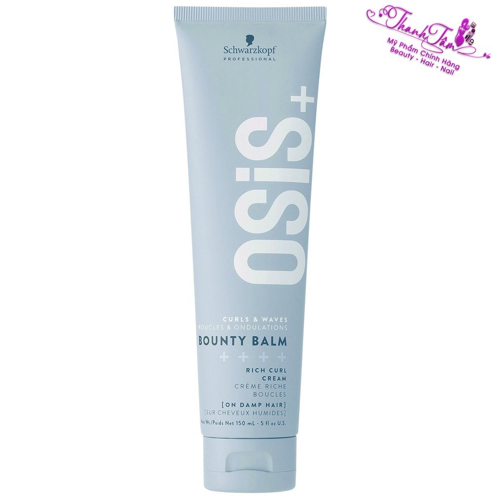 Kem Tạo Lọn Sóng Xoăn Mềm Mượt Schwarzkopf Osis Bounty Balm Rich Curl & Waves Cream (L0) 150ml - NN