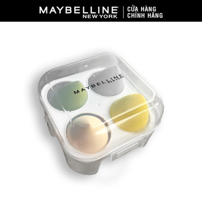 [Quà tặng không bán] Hộp 4 Bông Mút Trang Điểm, Mút Tán Nền Đa Năng Makeup Sponge Maybelline New York