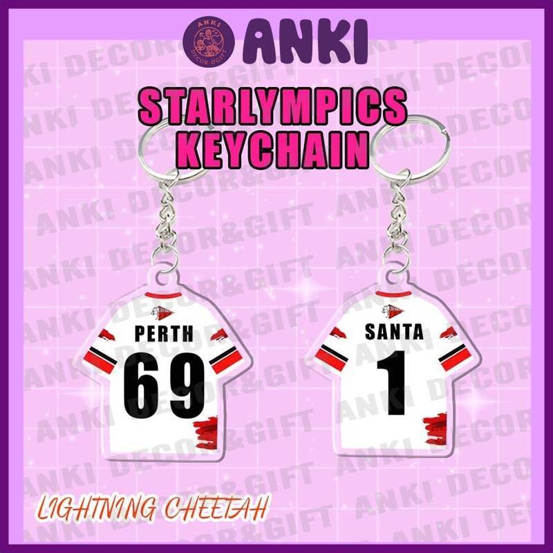 (Keychain)Móc khóa áo bóng của idol G..MM.TV, Starlympics, móc khóa mica sưu tầm cute, móc khóa đu i